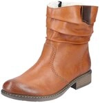 Rieker Winterboots, Winterstiefelette, Blockabsatz, Warmfutter, geraffter slouchy
