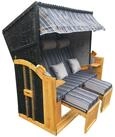 BRAST Strandkorb f&uuml;r 3 Personen, 120cm breit, 5 Designs, BxTxH: 165x79x150 cm,