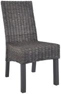 vidaXL Esszimmerstuhl, Essst&uuml;hle 2 Stk. Braun Kubu Rattan und Mango Holz