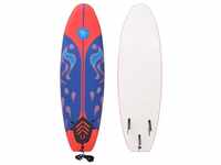 vidaXL Surfboard red/blue