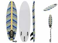 vidaXL Surfboard multicolor leaf design