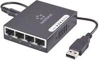 Renkforce 4 Port Gigabit Metall-Switch mini mit USB-Stromversorgung RF-4270245