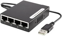 Renkforce 5 Port 10/100 Metall-Switch mini mit USB-Stromversorgung RF-4451433