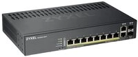 Zyxel 10 Port Smart Managed Gigabit Switch 8x PoE+ RJ45, 2x Combo...