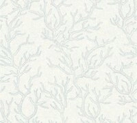 Versace Vliestapete Versace wallpaper Versace 3, Design Tapete, silber, blau 344972