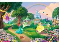 Komar Fototapete Disney Princess Rainbow, 368x254 cm (Breite x Höhe), inklusive