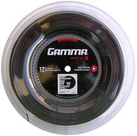 Gamma Tennissaite Moto (Haltbarkeit+Spin) schwarz 200m Rolle, Saitendicke: 1.24