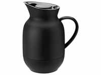 Stelton Isolierkanne Amphora - Soft Black, 1 l, mattes Schwarz, schmal,
