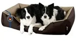 BedDog Tierbett Hundebett LUPI mit Rand, Bezug abnehmbar beige|braun 85 cm x...