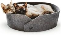 Canadian Cat Company Kratzbrett OWEN Filzbett mit Kratzboden, hellgrau Filzoptik
