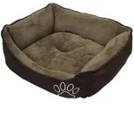 Nobby Tierbett Hundebett Classic eckig Mero braun braun 70 cm x 87 cm