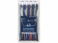 Schneider One Business Tintenroller 4Stk. farbsortiert 0,6mm (183094)