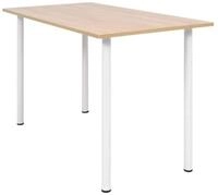 vidaXL Esstisch Esstisch 120&times;60&times;73 cm Eichenbraun und Wei&szlig;
