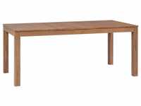 vidaXL Dining Table in Teak Wood and Natural Finish - 180cm