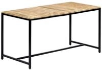 vidaXL Esstisch Esstisch 140x70x75 cm Raues holz (1-St) braun