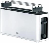 Braun Toaster PurEase HT 3110 WH - 2 Langschlitze, 7 Stufen, Auftau-