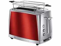 RUSSELL HOBBS Toaster Luna Solar Red 23221-56, 2 kurze Schlitze, für 2...
