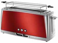RUSSELL HOBBS Toaster Langschlitz Luna Solar Red 23250-56 1420W 6 Stufen rot,...