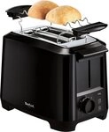 Tefal Toaster TT1408 Uno, 2 kurze Schlitze, 800 W, 2-Kammern, Br&ouml;tchenaufsatz,