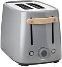 Stelton Toaster Emma Grau, 2 kurze Schlitze, f&uuml;r 2 Scheiben