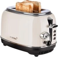 KORONA Toaster Retro Doppelschlitztoaster 21666, f&uuml;r 2 Scheiben, 815 W