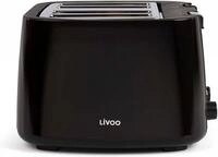 LIVOO Toaster DOD167N f&uuml;r 4 Scheiben Toast, 1500 W