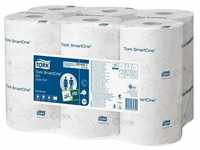 TORK Toilettenpapier 12 Rollen Toilettenpapier SmartOne® Mini 2-lagig - weiß