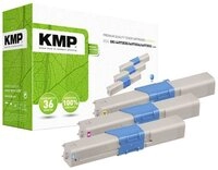 KMP Tonerpatrone Toner ersetzt OKI 44973535, 44973534, 44973533, 1500 Seiten