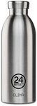 24 Bottles Trinkflasche Edelstahl Trinkflasche Brushed Steel 0,5 l, f&uuml;r Hei&szlig;- und