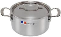 de Buyer Kochtopf Affinity Bratentopf Edelstahl mit Deckel 20 cm