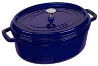 Staub Auflaufform La Cocotte 31cm oval dunkelblau, Gusseisen, Gusseisen