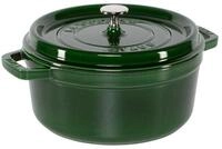 Staub Auflaufform La Cocotte 24cm rund Basilikum-Gr&uuml;n, Gusseisen, Gusseisen