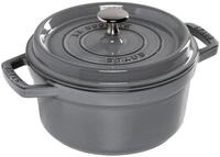 Staub Auflaufform La Cocotte 20cm rund, Graphit-grau, Gusseisen, Gusseisen
