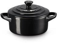 LE CREUSET Auflaufform Mini Cocotte 10 cm schwarz, Steinzeug