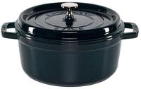 Staub Auflaufform La Cocotte 24cm rund La-Mer, Gusseisen, Gusseisen