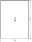 Hager Stromerzeuger Hager Z&auml;hlerschrank,universZ 1400x1050x205,IP44 ZB54S