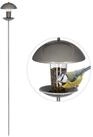 relaxdays Vogelhaus Vogelfutterspender mit Stab