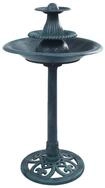 vidaXL Vogeltr&auml;nke, Vogelbad mit Springbrunnen Gr&uuml;n 50&times;91 cm Kunststoff