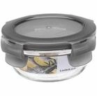 LOCK & LOCK Teedose Box "Boroseal" 0,13 l rund &Oslash; 10 x 5 cm, transparent, Glas