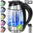 KESSER Wasserkocher, 1.8 l, 2200 W, 1,8L Edelstahl Wasserkocher 2200W