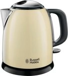 RUSSELL HOBBS Wasserkocher Colours Plus+ Cream 24994-70, 1 l, 2400 W, Edelstahl,