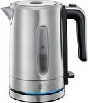 RUSSELL HOBBS Wasserkocher Mini Compact Home 24190-70 Edelstahl 0,8L 2200W, 0.8...
