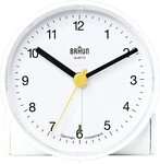 Braun Wecker BNC001 Quarzwecker analog wei&szlig;