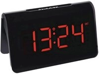 TFA Dostmann Funkwecker digitaler Wecker ICON TFA 60.2543, schwarz, mit LED