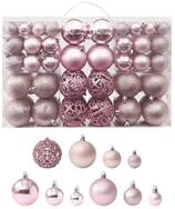 vidaXL Christbaumschmuck 100-tlg. Weihnachtskugel-Set Rosa (100-tlg)