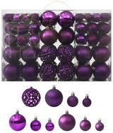vidaXL Christbaumschmuck 100-tlg. Weihnachtskugel-Set Lila (100-tlg)