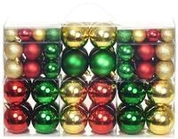 vidaXL Christbaumschmuck Weihnachtskugeln 100 Stk. Rot/Golden/Gr&uuml;n (100-tlg),...