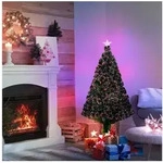 HOMCOM K&uuml;nstlicher Weihnachtsbaum k&uuml;nstlich Christbaum 120 cm mit 59 Zapfen,