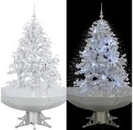 vidaXL K&uuml;nstlicher Weihnachtsbaum 140 x 95 cm Schneiender Weihnachtsbaum mit