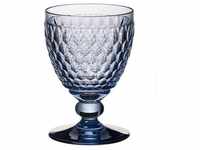 Villeroy & Boch Weinglas Boston coloured Rotweinglas blue 0,31 l, Kristallglas